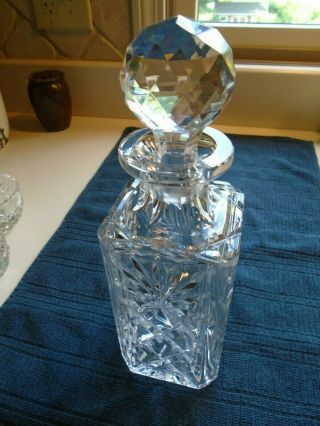 Vintage Royal Brierley Crystal Liquor Decanter With Stopper