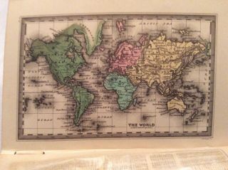 The Geographical Annual For 1834 Family Cabinet Atlas 52 Hand Engraved Plates