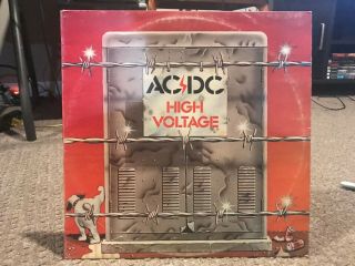 Ac/dc High Voltage Rare Vinyl Record 1975 Aplp - 009 Misprint