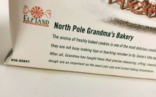 Department 56 North Pole Series Grandma ' s Bakery Lighted Christmas House 2002 3