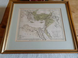 Vintage Framed Map Constantinople First Published In 1800 Plate By E Bourne