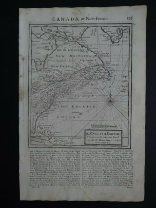 1722 Moll Atlas Map Canada - United States Of America - France - York