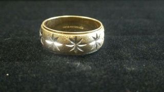 Vintage 14k Artcarved Starburst Ring Mens Size 7.  5