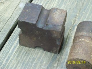 ANTIQUE BLACKSMITH ANVIL HARDY AND OTHER BLACKSMITH / KNIFE MAKING TOOLS 3