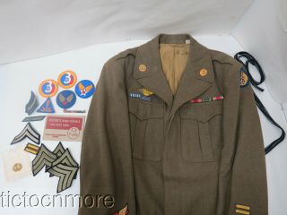 Wwii Us Army Air Force 8th Air Force Pathfinder Paratrooper Patch Ike Jacket