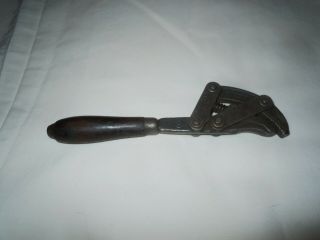 Vtg Antique Hoe Corp.  Spring Loaded 6 " Wrench Poughkeepsie,  Ny Pat 