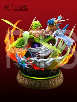 Pt Dragon Ball Z Gogeta Vs Broli Statue Gk Resin Figurine Model Painted