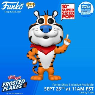 Funko Pop Ad Icons 10 " Tony The Tiger Confirmed &