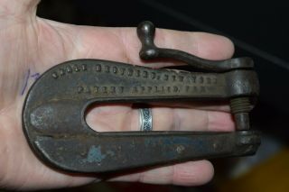 Antique York Belting And Packing Co.  Vise Vice Tool Stationary Engine
