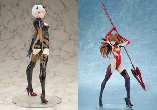 Evangelion Theatrical Edition Rei Ayanami & Asuka Langley Shikinami Scale Figure