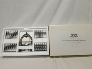 Dept 56 Heritage Village Victorian Wrought Iron Fence And Gate 52523