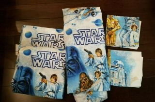 Vintage 1977 Star Wars Full Size Sheet Set