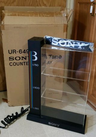 Vintage Sony Ur 649 Betamax Beta Tape Store Counter Display Rare