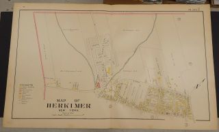York,  Herkimer County Map,  1906 City Of Herkimer,  Four Double Pages R1 08