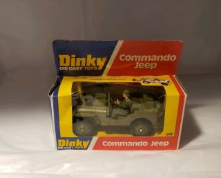 Dinky Toys Military Army Commando Jeep 612 In