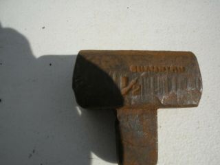 Vintage Champion Blacksmith Anvil Bottom 1/2 Inch Swage And Stake 1 Inch