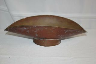 Antique Vintage Copper Brass Balancing Bakers Scale Pan Tray General Store Scoop