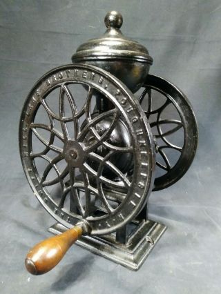 Pat 1875 Coffee Grinder Swift Mill 12 Cast Iron Lane Brothers Poughkeepsie Ny