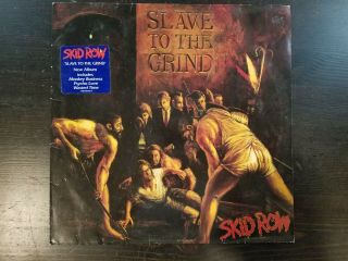 Skid Row - Slave To The Grind Lp,  1991 Uk Press