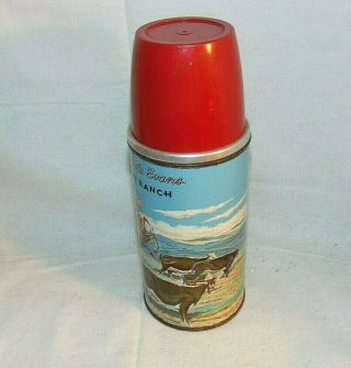 Roy Rogers Thermos Double R Bar Ranch Poly Red Top 2