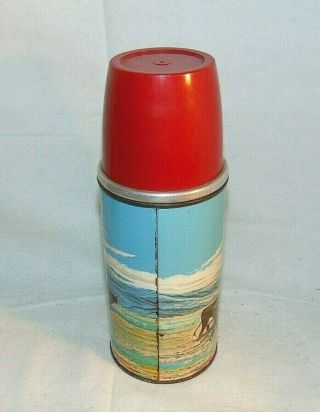 Roy Rogers Thermos Double R Bar Ranch Poly Red Top 3