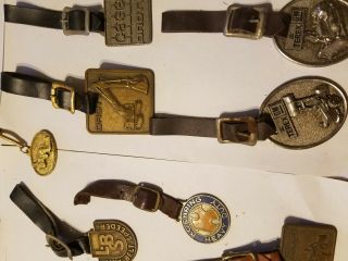 28 Vintage Case Terex drott lima koehring lorain schramm bantam link - belt Fobs 3