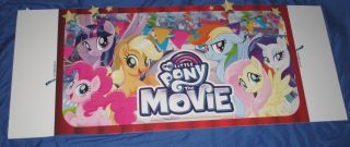MY LITTLE PONY Toys R Us Exclusive Display/Sign (LARGE 4 ' x 1.  5 ') Movie 2