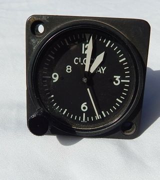 Swiss Made Us Army,  Usn,  Usmc 8 Day Aircraft Clock,  Keeps Great Time,  Overhauled