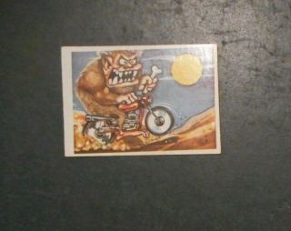 1972 Silly Cycles Sticker 1 Donruss   Odd Rods
