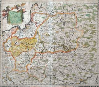 Rare 1700 Xl Danckerts Old Map Poland Lithuania Poloniae Ukraine Latvia Belarus