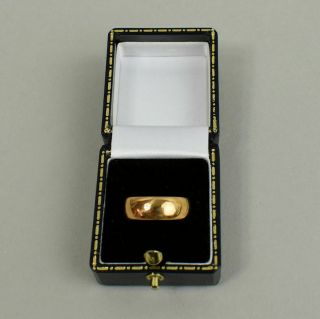 George V Antique 22 Ct Gold Wedding Ring Size O Birmingham 1912 - 5.  9 Grams