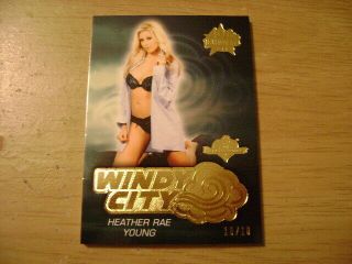 2019 Benchwarmer 40th National Heather Rae Young Windy City Gold Ser 10/10