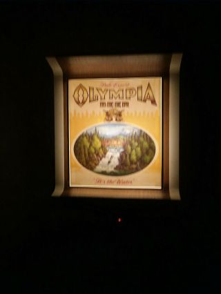 Vintage Nos Olympia Beer Light Up Sign