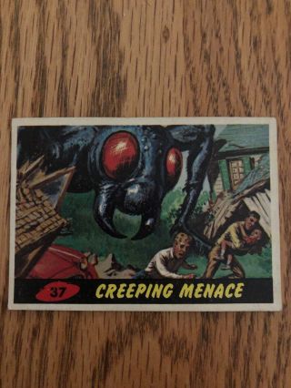 1962 Topps Mars Attacks Cards 37 Creeping Menace - Near Mint/mint