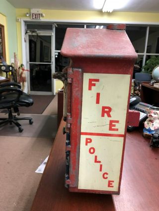 Vintage Gamewell Firemans & Police Call Box Irvington NJ 2