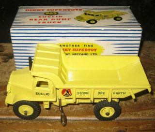 Vintage Dinky Supertoys 965 Euclid Rear Dump Truck Meccano Box England
