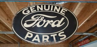 Vintage " Ford Parts " Metal Sign 16.  5 " X 24 "