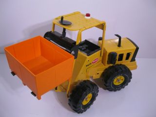 Vintage Tonka Large 16 " Fork Lift W/ Container Look