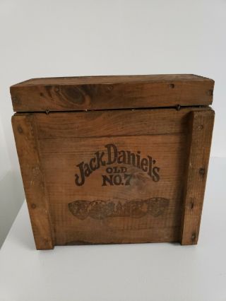 Vintage Jack Daniels Whiskey Old No.  7 Wooden Box Lynchburg,  Tn