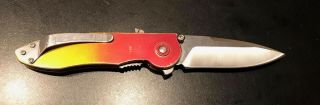 Vintage Buck U.  S.  A.  297 " Sirus " Assisted - Opening Folding - Blade Pocket Knife