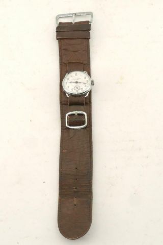 Ww2 Ija Vintage Japanese Army Leather Watch Belt With Watch B1089