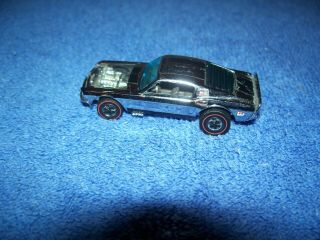 Vntg 1969 Mustang Boss Hoss Silver Special Mattel Hot Wheels Redline Car Button 3