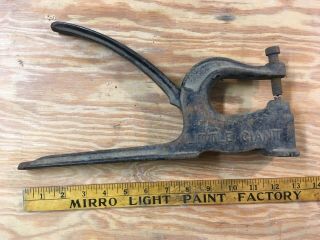 Little Giant Tool Rivet Press Punch Cast Iron,  Bench Top Industrial Leather Work