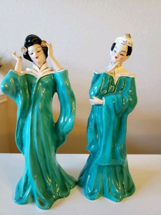 Vintage Florence Ceramics " Ming " And " Toy " Figurines