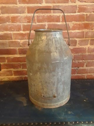 Antique Rare Large 19 " Delaval Stainless Steel Dairy Cream Milk Can Pail Jug