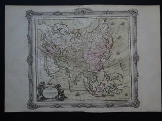 1765 Brion De La Tour Desnos Atlas Map Asia - L 