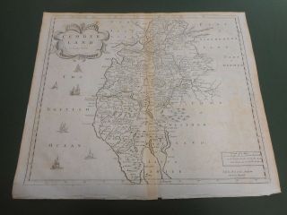 100 Large Cumberland Map By Robert Morden C1695 Low Post