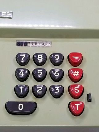 Hermes Precisa Model 109 - 7 Mechanical Calculator/Adding Machine - Rare 3