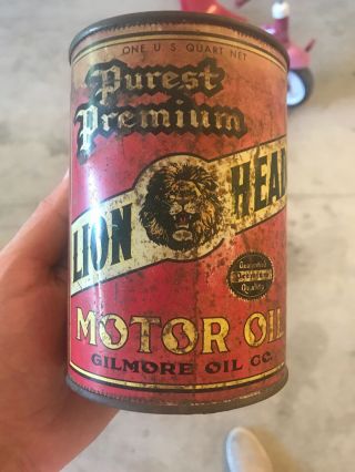Gilmore Lion Head Oil Quart Can