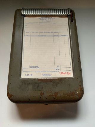 Vintage Moore Business Forms Store Cash Register Receipt Machine